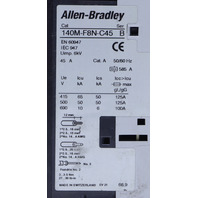 ALLEN BRADLEY 140M-F8N-C45 SER B MOTOR CIRCUIT BREAKER