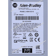 * ALLEN BRADLEY 2713P-T9WD1 SER A PANELVIEW 5310 OPERATOR INTERFACE 