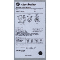 * ALLEN BRADLEY 284D-FHD4P0Z-10-CR ARMORSTART CONTROL MODULE AND 280D-FN-10-C BASE