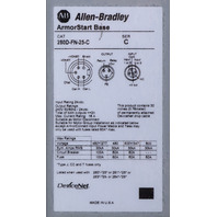 * ALLEN BRADLEY 284D-FHD7P6Z-25-CR SER C ARMORSTART CONTROL MODULE AND 280D-FN-25-C BASE