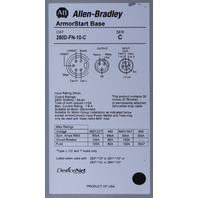 * ALLEN BRADLEY 284D-FHD4POZ-10-CR SER C ARMORSTART CONTROL MODULE AND 280D-FN-10-C BASE