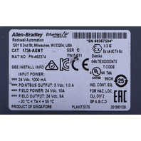 * ALLEN BRADLEY 1734-AENT SER C ETHERNET IP ADAPTER MODULE