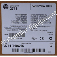 * SURPLUS ALLEN BRADLEY 2711-T10C15 SER C PANELVIEW 1000 10" OPERATOR INTERFACE