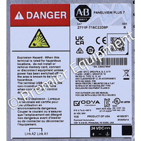 * SURPLUS ALLEN BRADLEY 2711P-T15C22D9P /B 15" PERFORMANCE PANELVIEW PLUS 7 OPERATOR INTERFACE