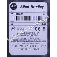 * SURPLUS ALLEN BRADLEY 2711-K10G9 /C REV C FRN 4.43 PANELVIEW 1000 KEYPAD OPERATOR TERMINAL