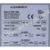* ALLEN BRADLEY 1394-SJT05-A SER A DIGITAL SERVO CONTROLLER