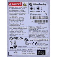 * ALLEN BRADLEY 2711P-T10C21D8S /B PANELVIEW PLUS 7 HMI OPERATOR PANEL