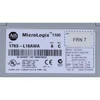 * ALLEN BRADLEY MICROLOGIX 1100 1763-L16AWA SER A CONTROLLER PLC MODULE