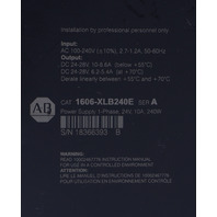 * ALLEN BRADLEY 1606-XLB240E SER A 24VDC POWER SUPPLY