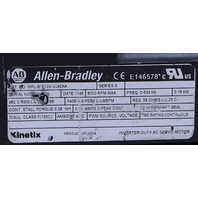 * ALLEN BRADLEY MPL-B1510V-VJ42AA SER A KINETIX SERVO MOTOR 8000 RPM