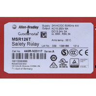 * ALLEN BRADLEY GUARD MASTER 440R-N23117 SER A MSR126T SAFTEY RELAY