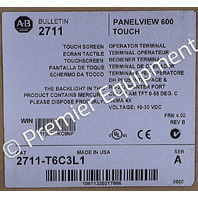 * SURPLUS ALLEN BRADLEY 2711-T6C3L1 /A FRN 4.00 PANELVIEW 600 OPERATOR PANEL 