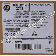 * SURPLUS ALLEN BRADLEY 2711-K10C9 /F FRN 4.46 PANELVIEW 1000C OPERATOR INTERFACE 