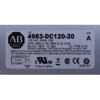 * ALLEN BRADLEY 4983-DC120-20 SER A 120VAC 60Hz 20A POWER SUPPLY