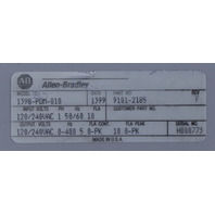 * ALLEN BRADLEY 1398-PDM-010 SERVO POSITIONING DRIVE MODULE