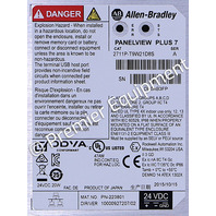 * ALLEN BRADLEY 2711P-T9W21D8S SER A PANELVIEW PLUS 7 9" OPERATOR PANEL