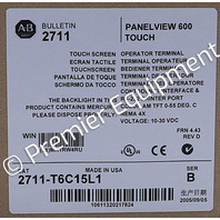 * ALLEN BRADLEY 2711-T6C15L1 SER B PANELVIEW 600 5.7" OPERATOR INTERFACE