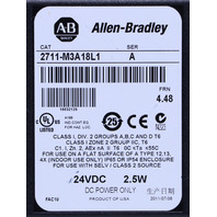 * ALLEN BRADLEY 2711-M3A18L1 SER A PANELVIEW 300 MICRO OPERATOR INTERFACE