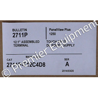 * ALLEN BRADLEY 2711P-T12C4D8 /A PANELVIEW 1250 PLUS 6 2711P-RDT12C & 2711P-RP8D