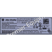 * SURPLUS ALLEN BRADLEY 2198-H040-ERS2 SER A KINETIX 5500 SERVO DRIVE