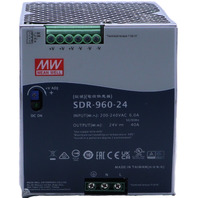 * MEAN WELL SDR-960-24 200-240V INPUT 24VDC OUTPUT INDUSTRIAL POWER SUPPLY