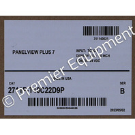 * SURPLUS ALLEN BRADLEY 2711P-T10C22D9P /B 10" PANELVIEW PLUS 7 TERMINAL 