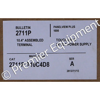 * SURPLUS ALLEN BRADLEY 2711P-T10C4D8 /A 10" PANELVIEW PLUS 6 TERMINAL 
