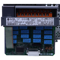 * ALLEN BRADLEY SLC 500 1746-A10 /B 10-SLOT RACK W/ 1746-P4 1746-OW16 1746-IA16