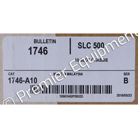 * ALLEN BRADLEY 1746-A10 SER B 10-SLOT CHASSIS PLC RACK SLC 500