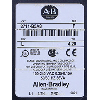 * SURPLUS ALLEN BRADLEY 2711-B5A8 SER F FRN 4.20 PANELVIEW 550 OPERATOR PANEL