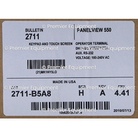 * SURPLUS ALLEN BRADLEY 2711-B5A8 SER H FRN 4.41 PANELVIEW 550 OPERATOR PANEL