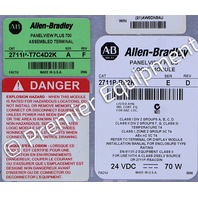 * ALLEN BRADLEY 2711P-T7C4D2K SER A PANELVIEW PLUS 700 6.5" OPERATOR PANEL