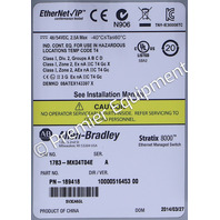 * ALLEN BRADLEY 1783-MX04T04E SER A STRATIX 8000 ETHERNET MANAGED SWITCH