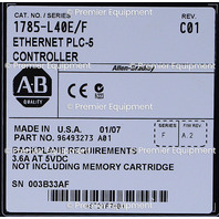 * ALLEN BRADLEY 1785-L40E SER F ETHERNET PLC-5 CONTROLLER