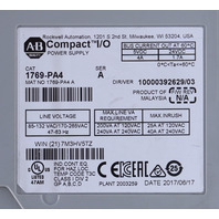 * ALLEN BRADLEY 1769-PA4 SER B COMPACT I/O POWER SUPPLY MODULE