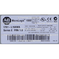 * ALLEN BRADLEY 1761-L16AWA SER E FRN 1.0 MICROLOGIX CONTROLLER