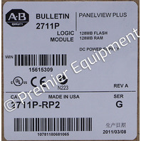 * SURPLUS ALLEN BRADLEY 2711P-RP2 SER G LOGIC MODULE PANELVIEW PLUS 6