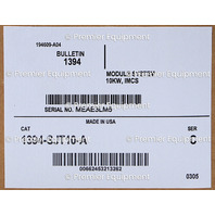 * ALLEN BRADLEY 1394-SJT10-A SER C 10KW 380/460 VAC SERVO DRIVE
