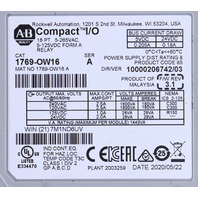 * ALLEN BRADLEY 1769-OW16 SER A COMPACT I/O AC/DC RELAY MODULE