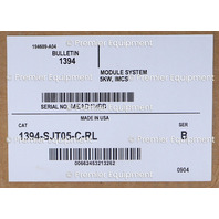 * ALLEN BRADLEY 1394-SJT05-C-RL SER B DIGITAL MULTI-AXIS SERVO CONTROL