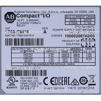 * SURPLUS ALLEN BRADLEY 1769-OW16  SER A COMPACT I/O 16-PT VAC/VDC RELAY OUTPUT MODULE