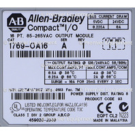 * SURPLUS ALLEN BRADLEY 1769-OA16 SER A 16 PT RELAY OUTPUT MODULE