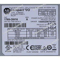 * SURPLUS ALLEN BRADLEY 1769-OW16  SER A COMPACT I/O MICROLOGIX 1500