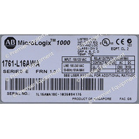 * ALLEN BRADLEY 1761-L16AWA SER E FRN 1.0 MICROLOGIX CONTROLLER