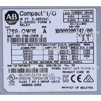 * SURPLUS ALLEN BRADLEY 1769-OW16  /A COMPACT I/O MICROLOGIX 1500