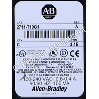 * ALLEN BRADLEY 2711-T10G1 SER A FRN 3.15 PANELVIEW 1000 OPERATOR PANEL