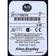 * ALLEN BRADLEY 2711-T10C15 SER F PANELVIEW 1000 10" OPERATOR INTERFACE