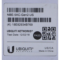 NEW UBIQUITI NBE-5AC-GEN2-US NANO BEAM 