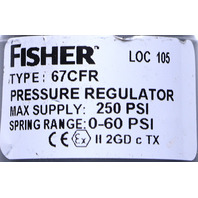 NEW FISHER 67CFR PRESSURE REGULATOR