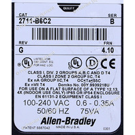 * ALLEN BRADLEY 2711-B6C2 SER B PANELVIEW 600 OPERATOR TERMINAL *READ*
